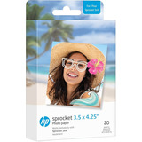 Papel Fotográfico Impresora Hp Sprocket 3x4  - Pack 20 Hojas