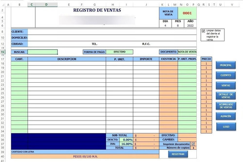 Sistema De Ventas E Inventario En Excel