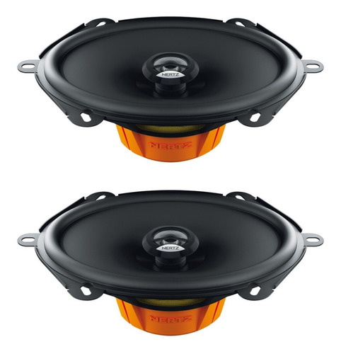 Som Automotivo Par De Alto Falante Coaxial Hertz 5x7 Dcx570