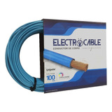 Cable Unipolar 6mm Rollo 100 Mts Electrocable Celeste