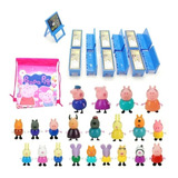 Figura De Rol De Anime Peppa Pig Doll Classroom, 34 Piezas
