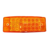 Luz Rectangular Ambar 21 Leds Cuarto/estrobo 6 Pulgadas