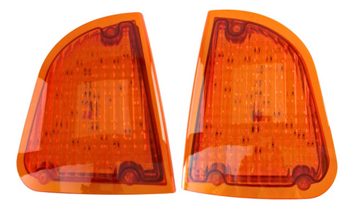 Par Cuarto Esquina D/faro P&n Kenworth T300 T600 Ambar 69led