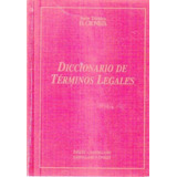 Diccionario De Terminos Legales. Inglés - Castellano. Castel