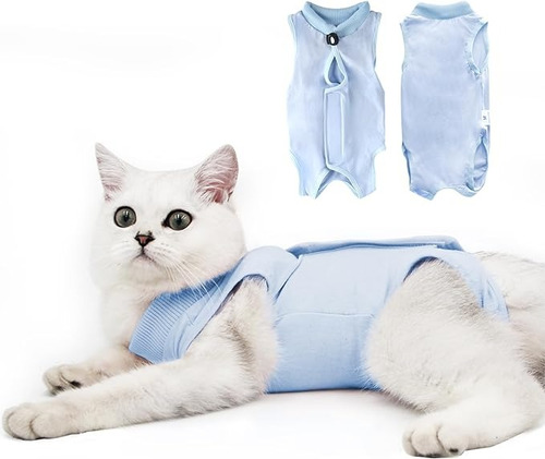 Ropa Cirugia -body Para Gatos-post Quirurgico De Tela Suave