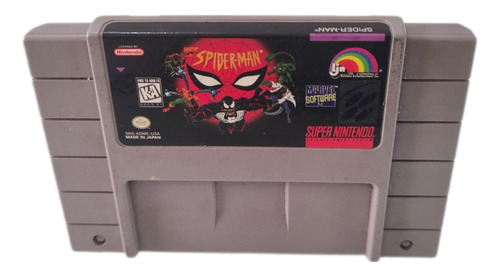 Fita Cartucho Spider Man Super Nintendo Original
