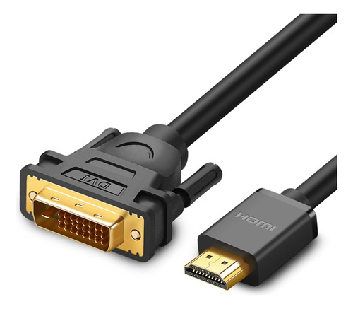 1m Ugreen Dvi D(24+1) Male To Hdmi Male Interchanging Line