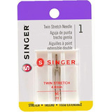 Singer - Aguja Doble Universal 80/11, 1pz Color Plateado