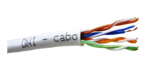 Cabo Utp Branco Para Cftv Cat 5e - Dni 8x50 Utp Br C