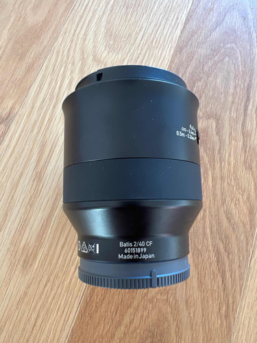 Lente Zeiss Batis 40mm Cf2 Sony Fe