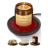 Pusee Plato Calentador De Velas Grande Con 2 Ajustes De Temp