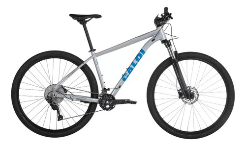 Mountain Bike Caloi Explorer Expert 2023 Aro 29 S 20v Freios De Disco Hidráulico Câmbios Shimano Deore M4100 Y Shimano Deore M5120 Cor Prateado/azul-celeste