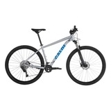 Mountain Bike Caloi Explorer Expert 2023 Aro 29 S 20v Freios De Disco Hidráulico Câmbios Shimano Deore M4100 Y Shimano Deore M5120 Cor Prateado/azul-celeste