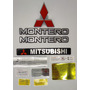 Emblemas Mitsubishi Montero Letras Sueltas Cromadas. 