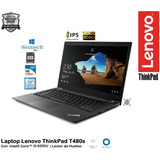 Lenovo Thinkpad T480s Core I5-8350u 16gb 256gb 14fhd Ips W10