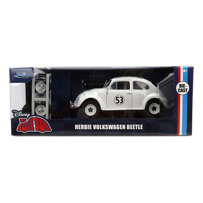 Vocho Herbie Jada Volkswagen Beetle Blanco Escala 1:24 de Disney | Envío gratis