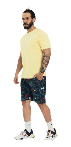 Bermuda Pantaloneta Sublimada Hombre Exacta Imagen 