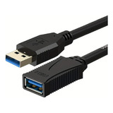 Cable Extensión Usb 3.0 Macho Hembra 3 Metros 5 Gbs Negro