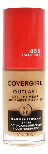 Base De Maquillaje Líquida Covergirl Extreme Wear Tono 855 Soft Honey - 30ml