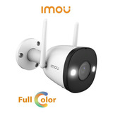 Camara Ip Imou Bullet 2 2mp Full Color Alarma Sirena Audio Color Blanco