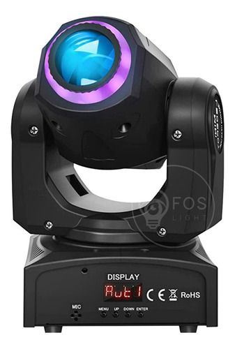 Moving Head Spot Led 60w 8 Cores + Fita Led 8 Desenhos Dmx 110/220v