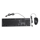 Teclado Y Ratón Usb Con Cable, Ergonómico, 104 Teclas, Cómod