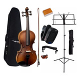 Kit Violino Vogga 4/4 Com Estante + Espaleira + Afinador