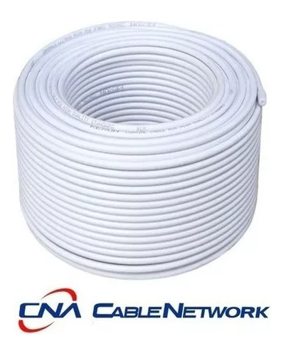 Cable Coaxial   305 Mts Blanco (15  Pzas) Envio Gratis 