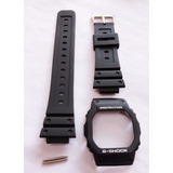 Capa Bezel +pulseira G-shock Dw-5600e Prata + Pinos