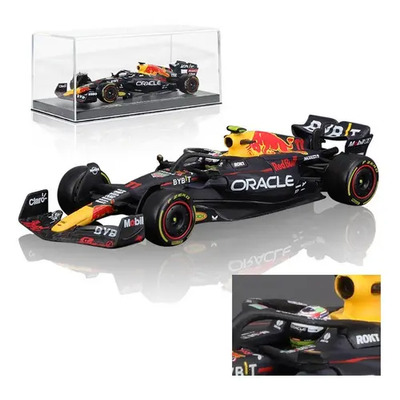 Auto Fórmula 1 Escala 1:43 Bburago Red Bull RB19 Checo Pérez Azul | Envío gratis