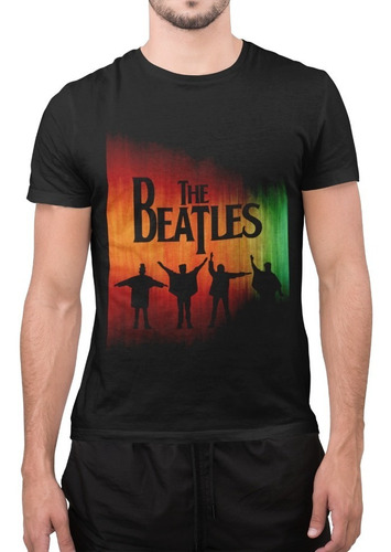 Polera Unisex The Beatles Rock&roll Banda Estampado Algodo