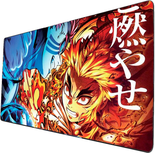 Mouse Pad Grande Rengoku Vs Akaza Kimetsu No Yaiba 40x90cm