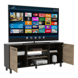 Mueble Tv Excelsior Kaia Pantalla 55puLG 7 Compartimientos Color Bicolor