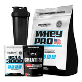 Whey Importado + Creatina Monohidratada + Bcaa + Coq