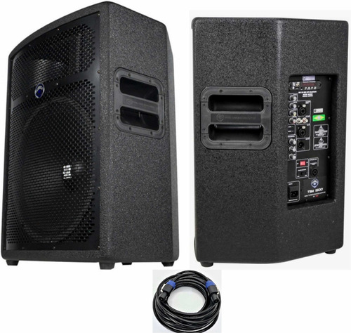 Kit Caixa Ativa + Passiva Turbox Tba 1500 Falante Driver Jbl