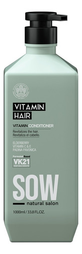 Sow Hair Vitamin Vk21 Acondicionador 1000ml Cabello Seco