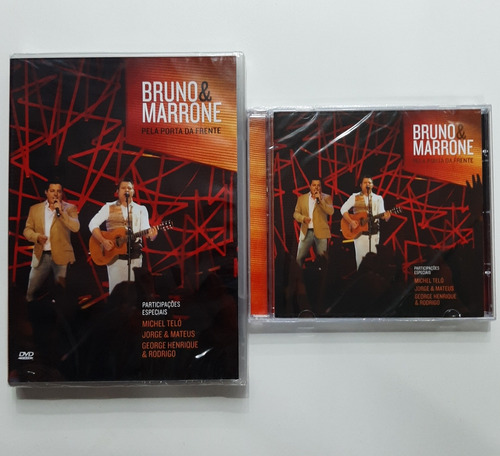 Kit - Dvd + Cd - Bruno & Marrone - ( Pela Porta Da Frente ) 