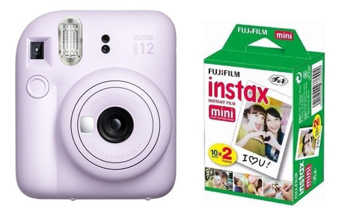 Cámara Instantánea Fujifilm Instax Kit Mini 12 + 20 Films Lilac Purple