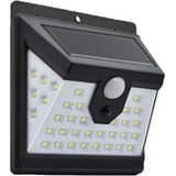 Lampara Solar Inteligente Con Sensor De Movimiento 100leds Color Negro