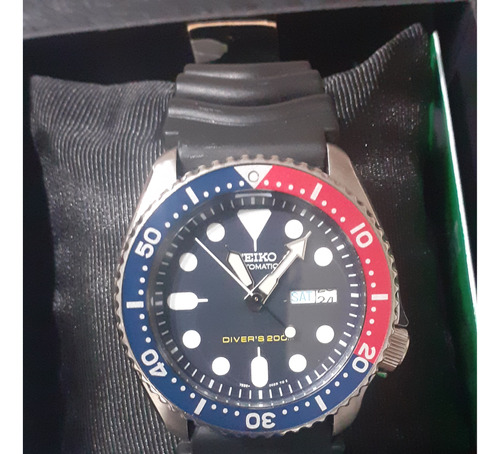 Reloj Seiko Automático Scuba Skx009 Pepsi 200m