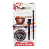 Black- Kit De Detalles Para Barba Y Bigote, Color De Cepillo