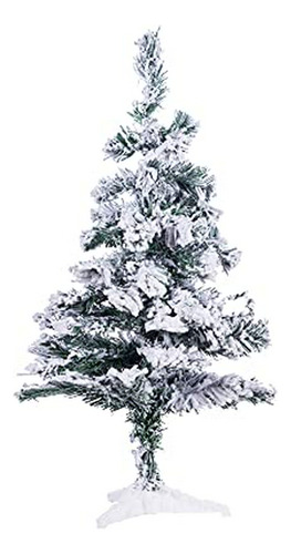 Árboles Navidad Pvcs-2, 60cm, Verde/nevado