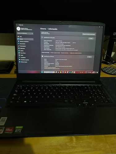 Lenovo Ideapad 15.6  Ryzen7 5800h 16gb 512gb Rtx 3050ti120hz