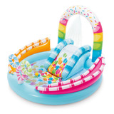 Piscina Alberca Inflable Dulces Resbaladilla Didactico Niños