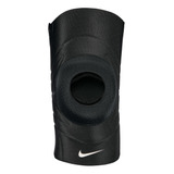 Rodillera De Compresión Abierta Rótula Gym Nike Pro Unisex Color Negro Talla S