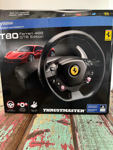 Volante Playstation 4 Thtustmaster T80 Ferrari 488