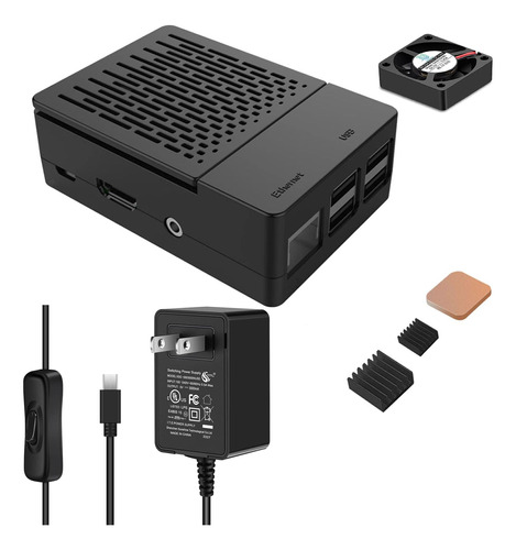 [5v 3a 15w] Estuche Raspberry Pi 3, Estuche Iuniker Pi 3 B+,