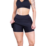 Short Saia Fitness Roupa Feminina Academia Suplex Atacado