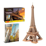 Rompecabezas Cubicfun National Geographic Torre Eiffel 80 Pz