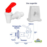 Llave Válvula Para Portagarrafon Cuerda Rosca Exterior 3/4 